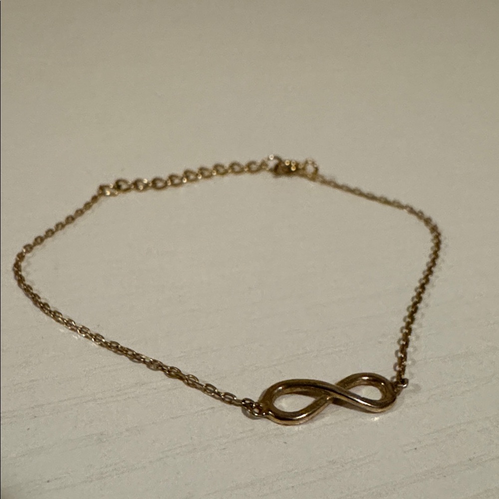 Gold Infinity Sign Bracelet - Picture 3 of 4
